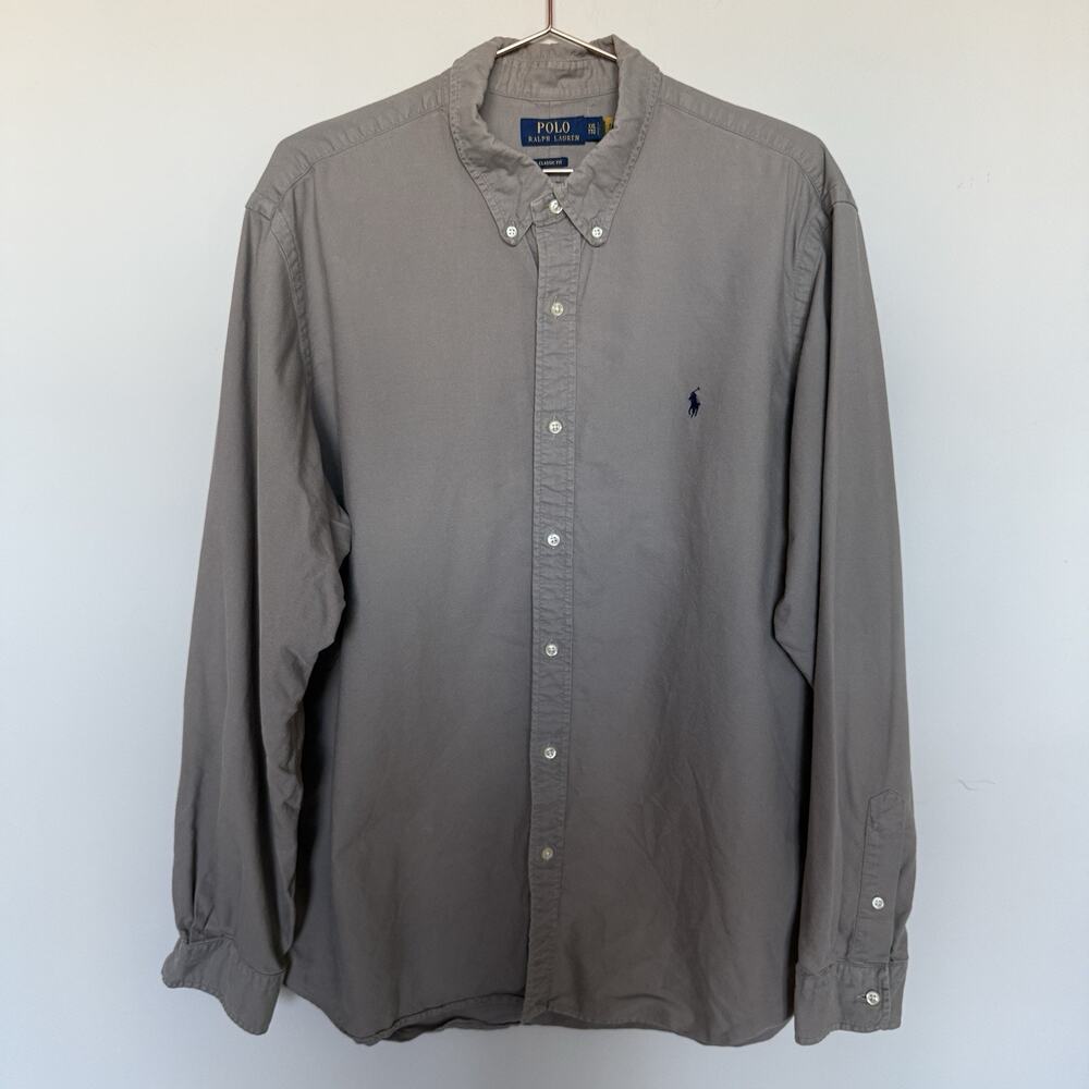 Polo Ralph Lauren Mens Shirt XXL Button Down Long Sleeve Logo Preppy Capsule
